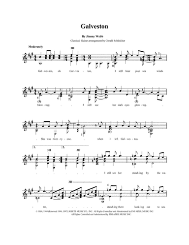 Galveston (arr. Gerald Schleicher)