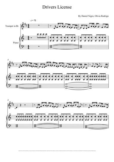 Drivers License (arr. André Laitano)