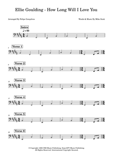 How Long Will I Love You (arr. Felipe Gonçalves)
