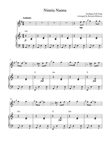 Ninnia Nanna (arr. Kaiserin Rebecca)