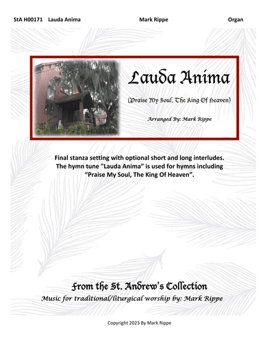 Lauda Anima (StA H00171) (arr. Mark Rippe)