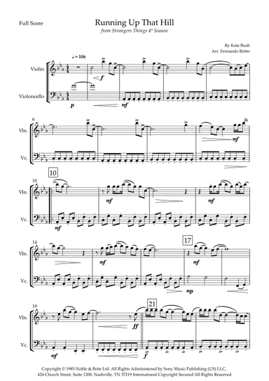 Running Up That Hill (arr. Fernando Britto)