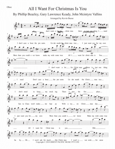 All I Want For Christmas Is You (arr. Kevin Busse)