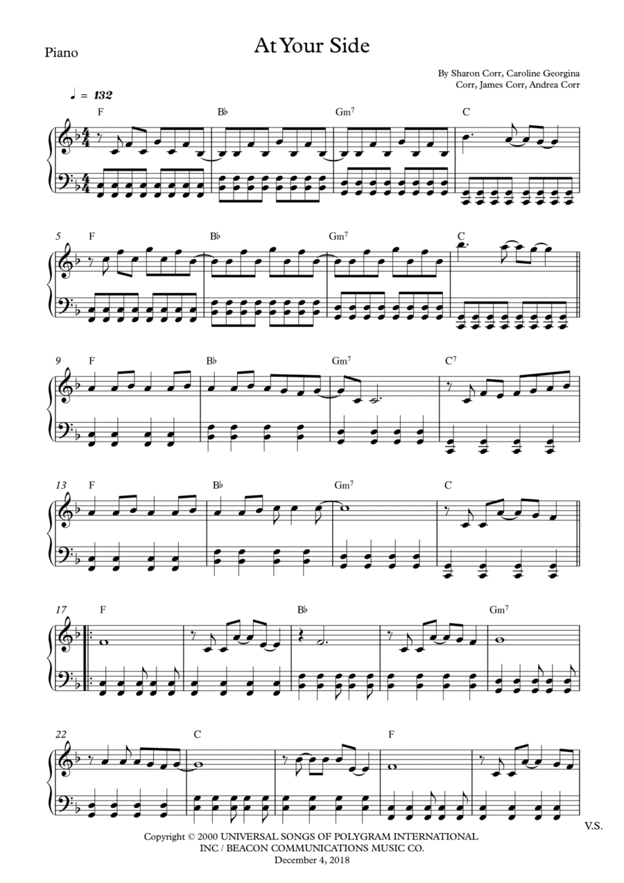 At Your Side (arr. Wesley S. SIlva)