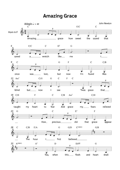 Amazing Grace (arr. Jackson Spindler)