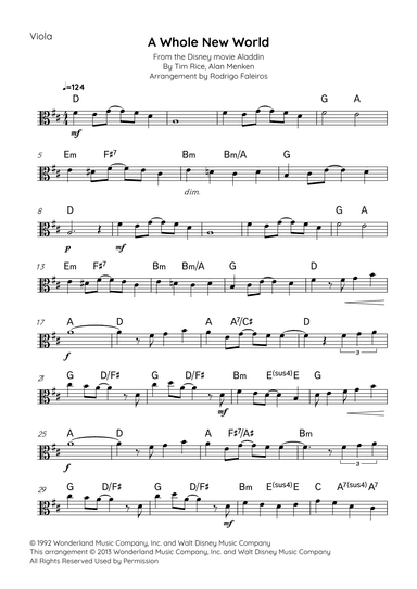 A Whole New World (arr. Rodrigo Faleiros)
