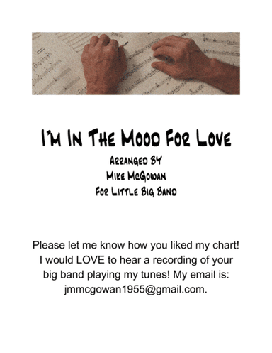 I'm In The Mood For Love (arr. Mike McGowan)
