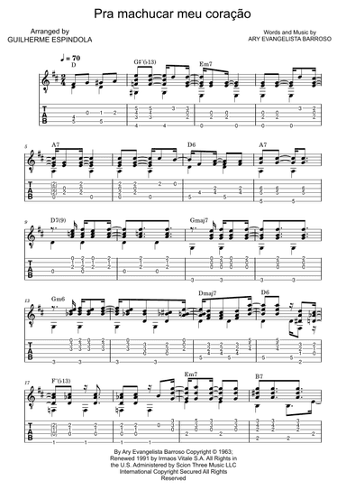 Para Machuchar Meu Coracao (arr. Guilherme Espindola)