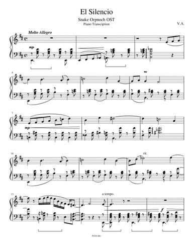 El Silencio (arr. Zellev)