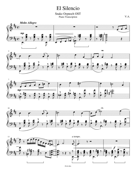 El Silencio (arr. Zellev)