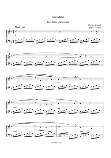 Bach/Gounod - Ave maria (Easy piano arrangement) (arr. MPS)