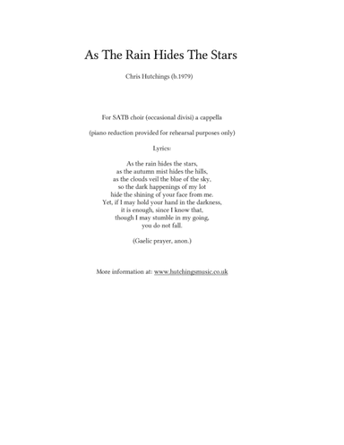 As The Rain Hides The Stars