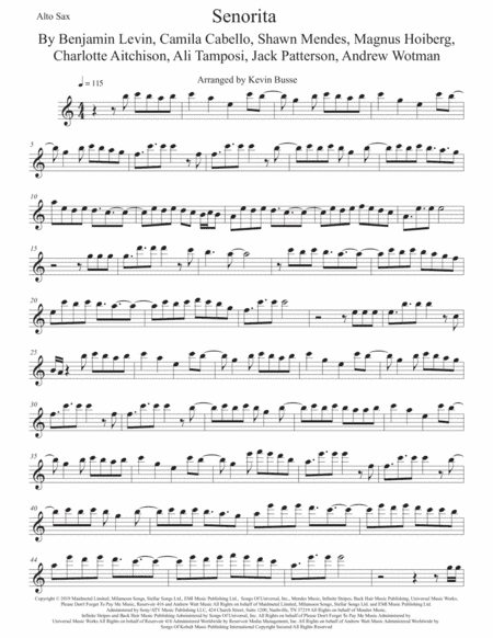 Senorita (arr. Kevin Busse)