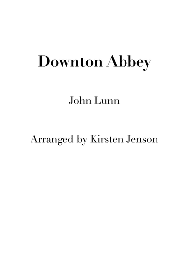Downton Abbey (theme) (arr. Kirsten Jenson)