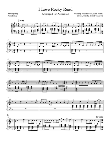I Love Rocky Road (arr. Jack Emily)