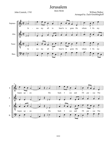 Jerusalem (arr. Zachary Groeblinghoff)