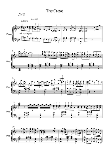 The Crave (arr. Ferd "Jelly Roll" Morton)
