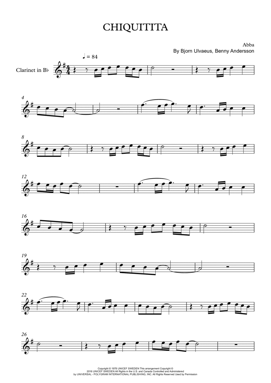 Chiquitita (arr. Rebeca Goncalves)