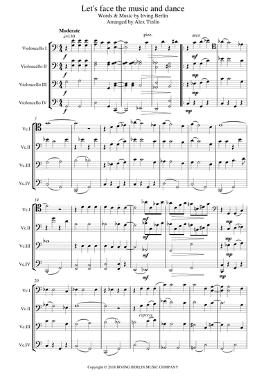 Let's Face The Music And Dance (arr. Alex Tinlin)