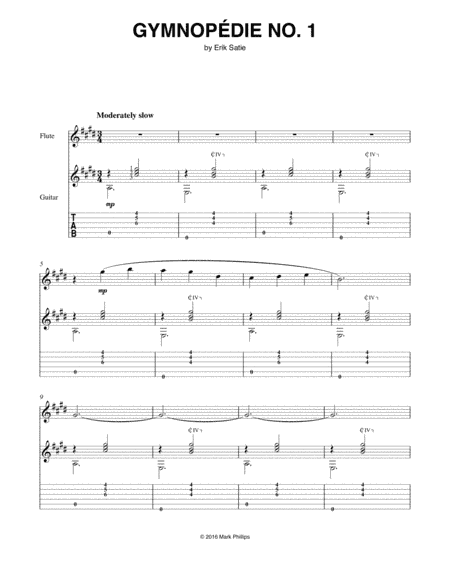 Gymnopédie No. 1 (arr. Mark Phillips)