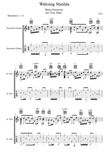 Waltzing Matilda (arr. Troy Male)