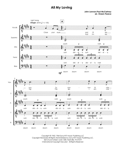 All My Loving (arr. arr. Shawn Pearce)