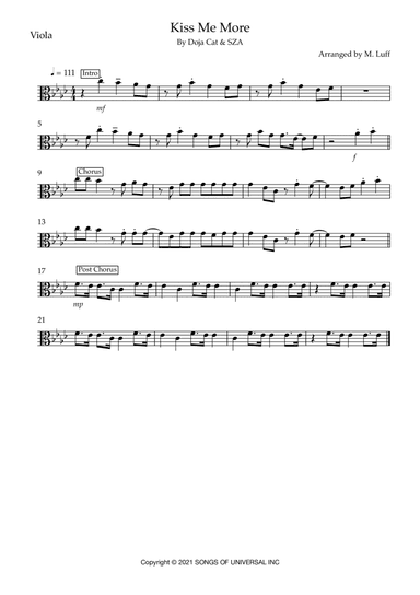 Kiss Me More (arr. Matt Luff)