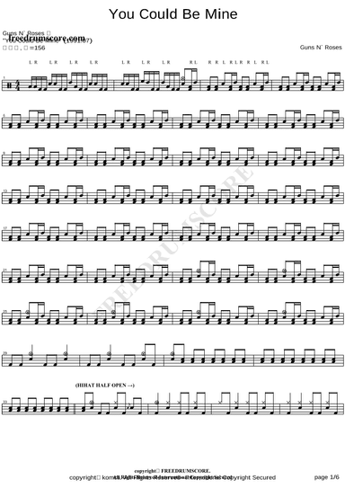 You Could Be Mine (arr. COPYDRUM)
