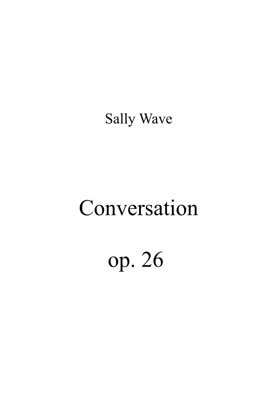 Conversation op. 26