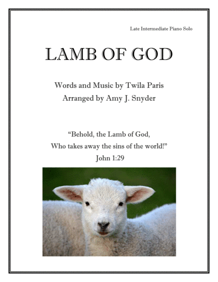 Lamb Of God (arr. Amy J. Snyder)