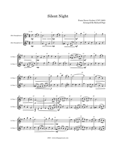 Silent Night (arr. Richard Page)
