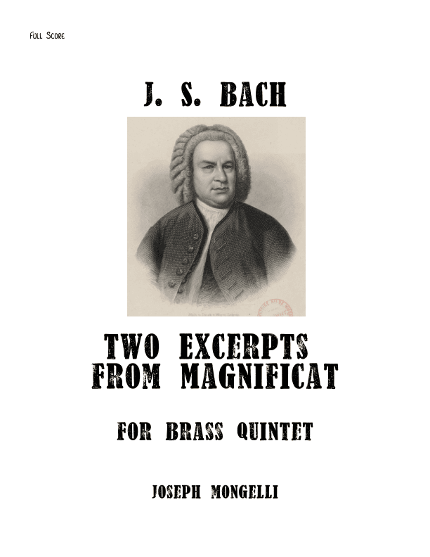 Bach Magnificat Excerpts for Brass Quintet (arr. Joseph Mongelli)