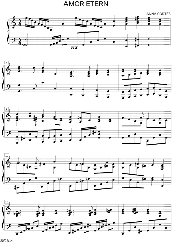 Amor etern (arr. Anna Cortés)