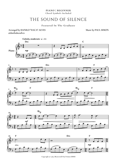 The Sound Of Silence (arr. Danilo "Daca" Alves)