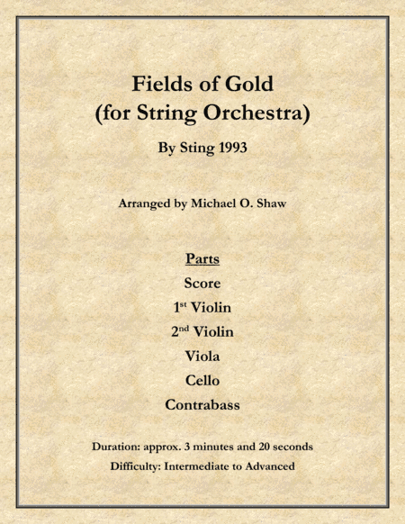 Fields Of Gold (arr. Michael O. Shaw)