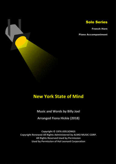 New York State Of Mind (arr. Fiona Hickie)
