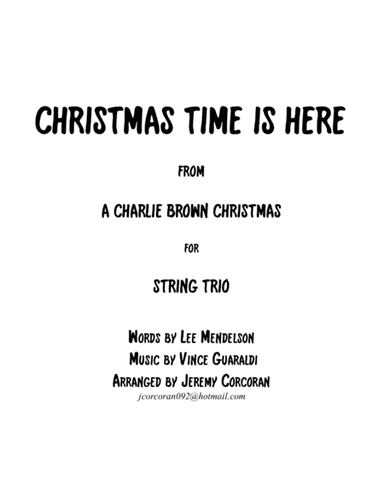 Christmas Time Is Here (arr. Jeremy Corcoran)