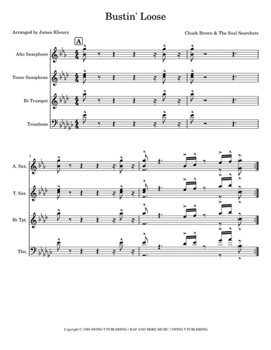 Bustin' Loose (arr. James Khoury)