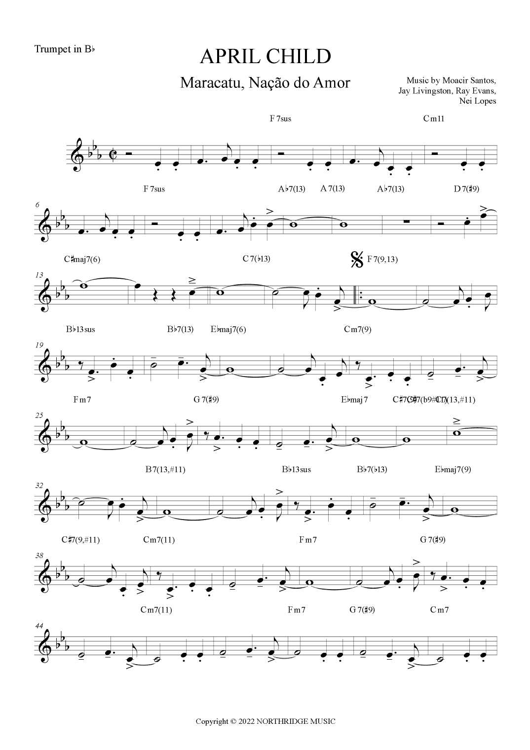 April Child (arr. The Sheet Music Library)
