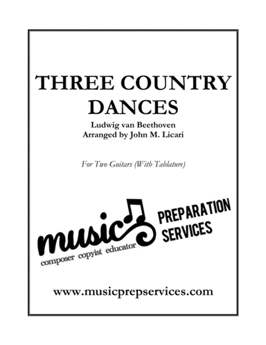 Three Country Dances - Ludwig van Beethoven (Two Guitars) (arr. John M. Licari)
