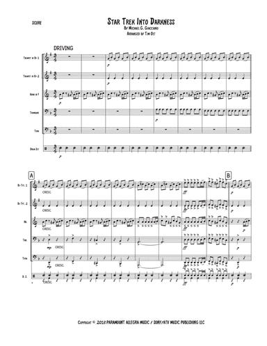 Star Trek Into Darkness Score (arr. Tim Olt)
