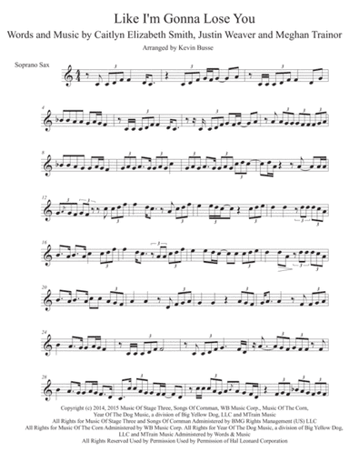Like I'm Gonna Lose You (arr. Kevin Busse)