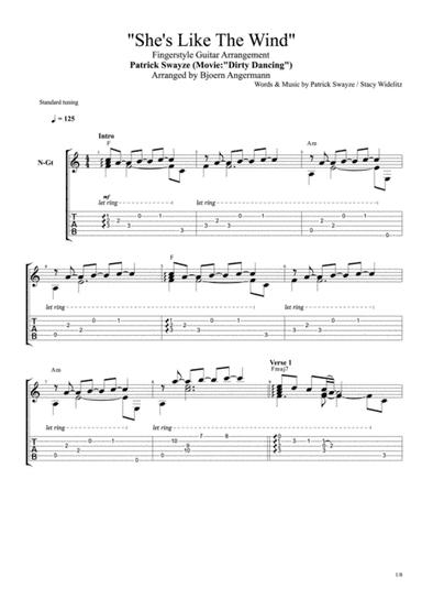 She's Like The Wind (arr. Patrick Swayze, Stacy Widelitz)