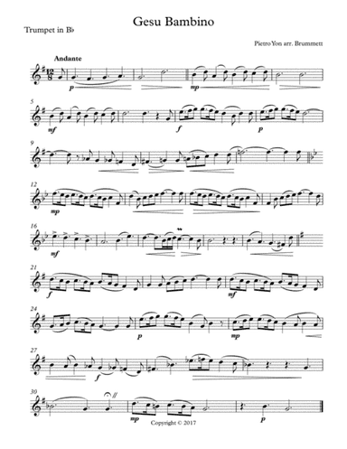 Gesu Bambino (arr. Jennifer Brummett)