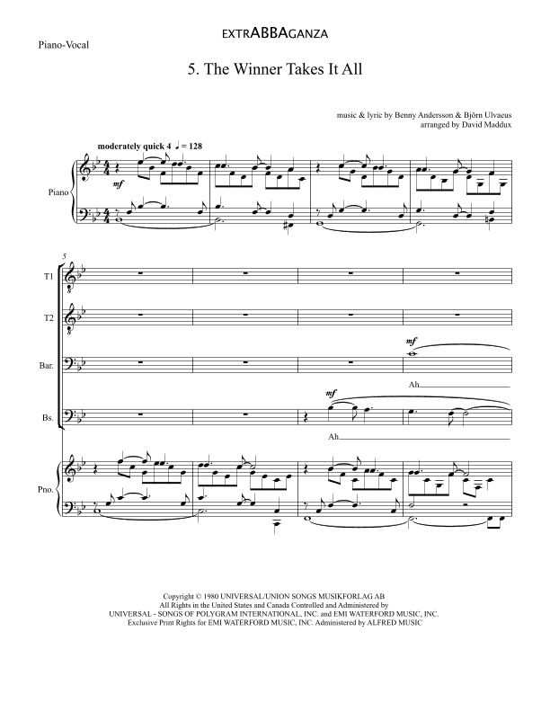 The Winner Takes It All (arr. David Maddux)