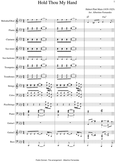 Hold Thou My Hand - Score Only (arr. Albertino Fernandes)