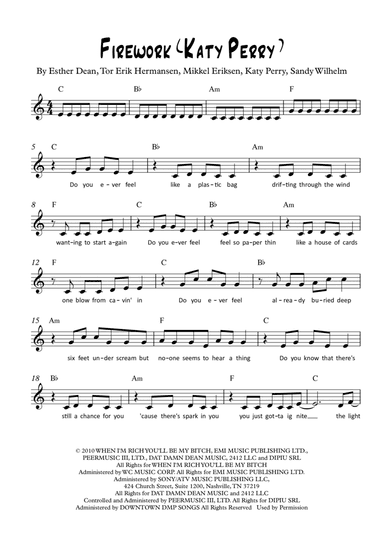 Firework (arr. Greg Eaton)