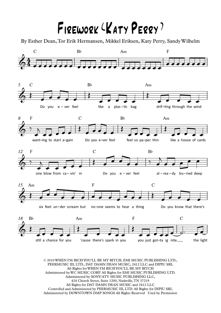 Firework (arr. Greg Eaton)