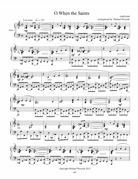 When the Saints Go Marching In (arr. Michael Woytiuk)