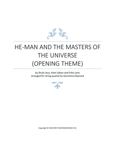 He-man And The Masters Of The Universe (arr. Geronimo Oyenard)